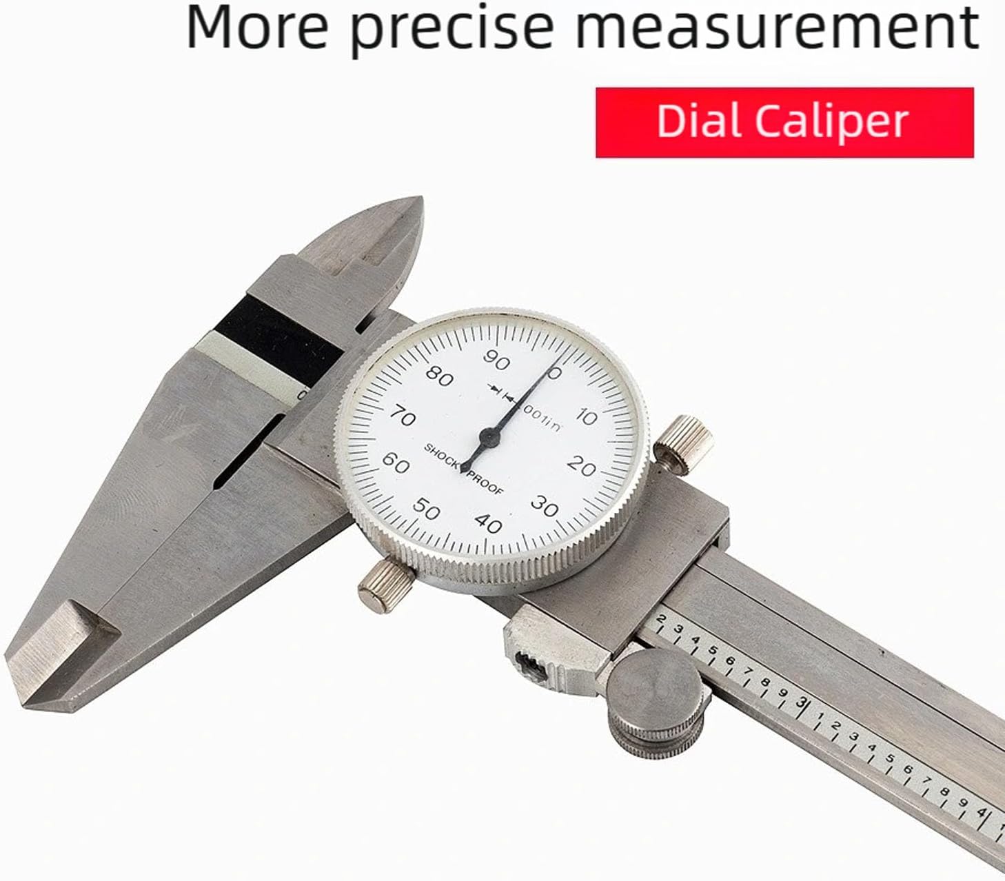 Industrial 8Inch Stainless Steel Dials Caliper Vernier Caliper Featuring Black Markings for Readability Caliper Vernier Caliper Measuring Tool