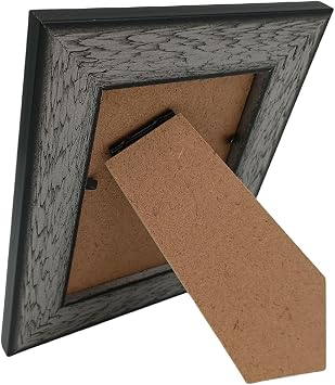 2x3 Black Picture Frame. Table and Wall.Transparent Acrylic Panel
