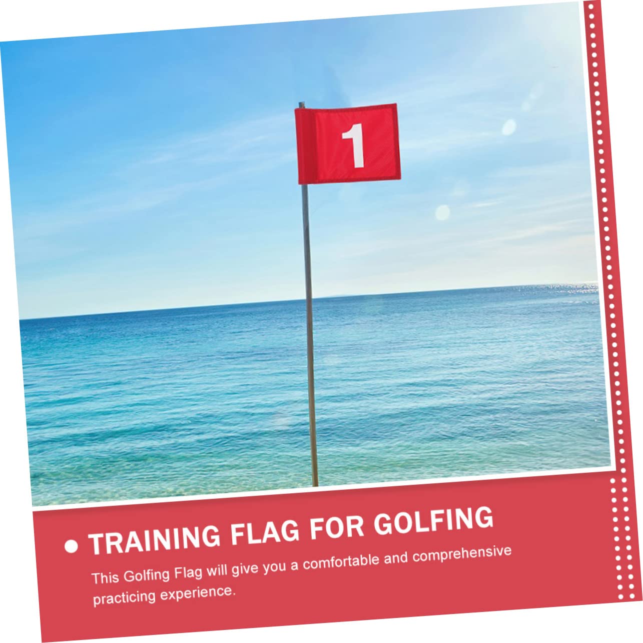 SUPVOX 2Pcs Portable Golf Flags for Training Compact Golfs Flags with Simple Structure for Practicing Putting Skills at Home Outdoors Space Saving Design for Golf Enthusiasts