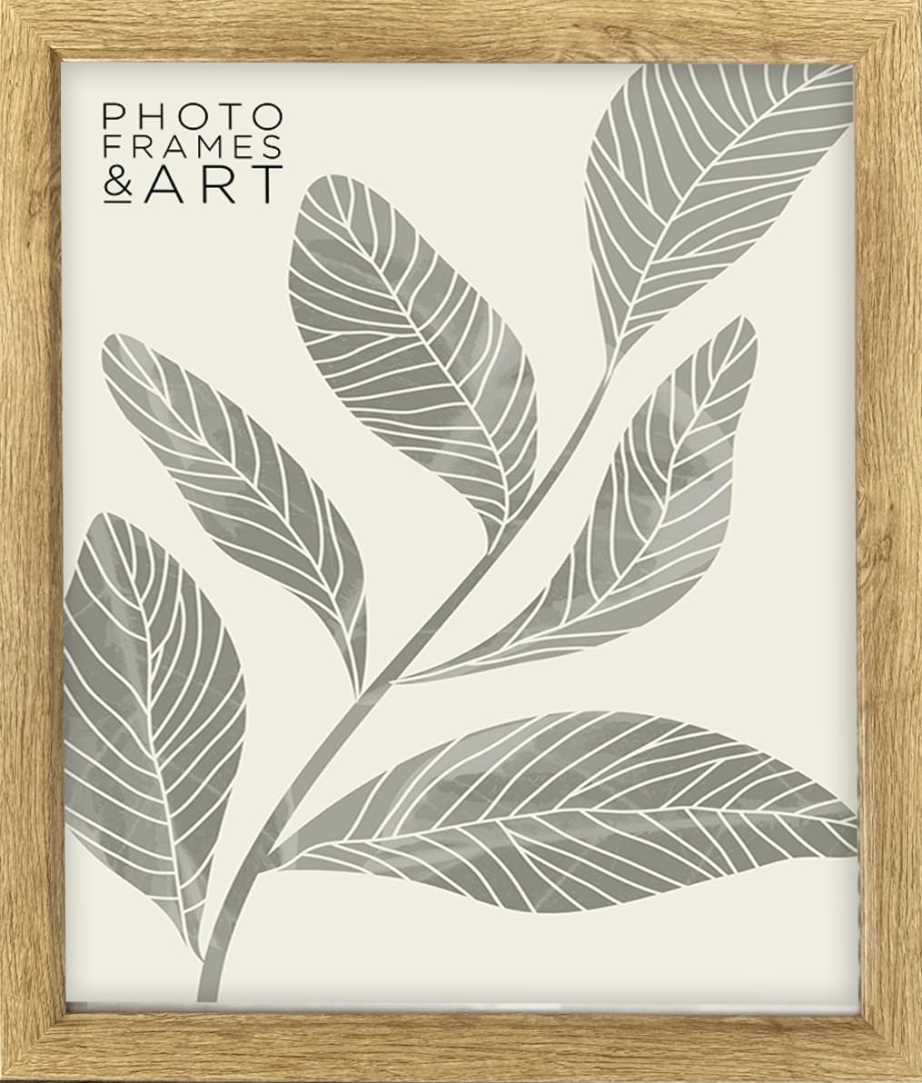 pf+a REAL GLASS Classic Oak Effect 12x10 Picture Frames - Oak Effect, 12x10inch Picture Frame - 12x10 Frame