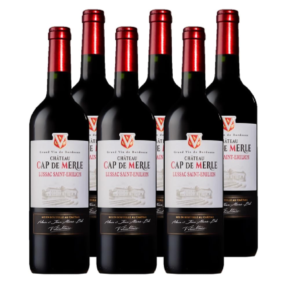 Château Cap de Merle - AOP Lussac Saint-Émilion - Vin Rouge - 6x75cl
