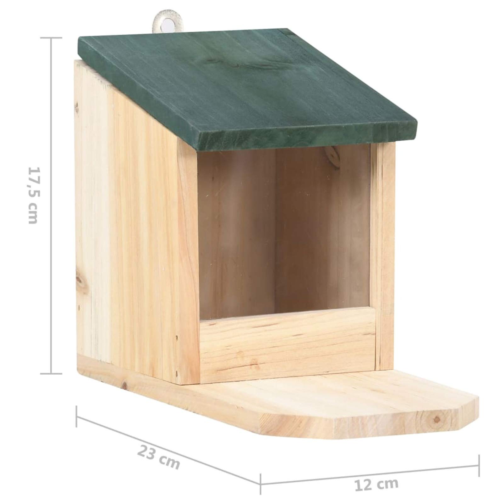 Tidyard Eichhörnchen Futterhäuser 4 STK. Eichhörnchen Futterhaus Eichhörnchenhaus Tannenholz