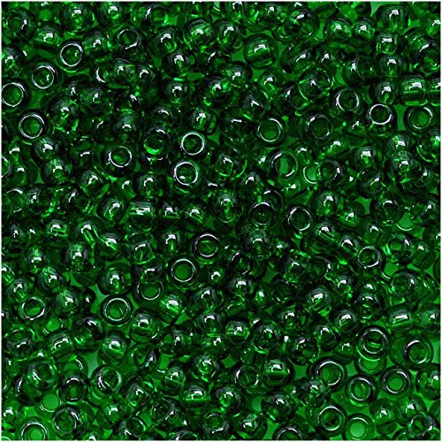 Toho Round Seed Beads 11/0#7B 'Transparent Grass Green' 8 Gram Tube