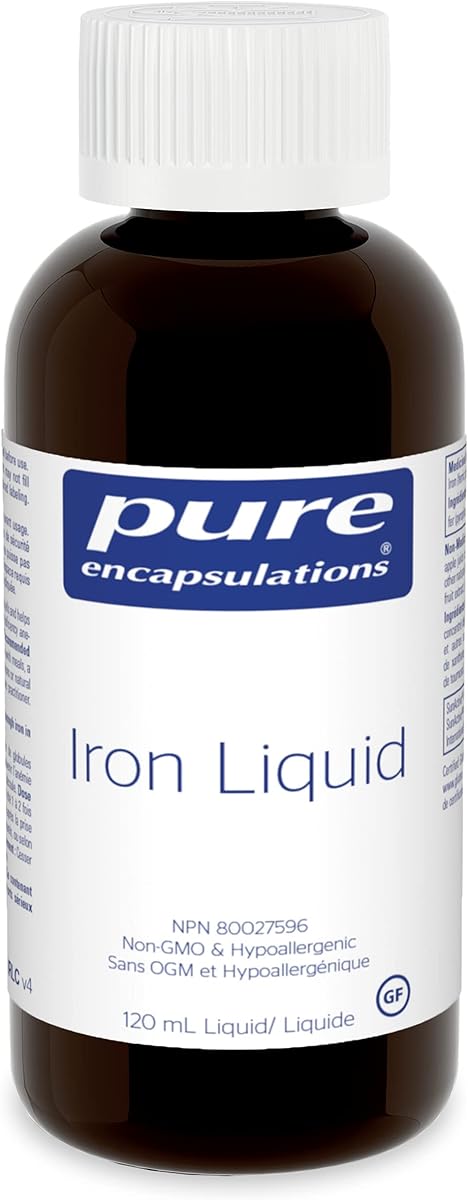 Pure Encapsulations Pure Encapsulations - Iron liquid - Hypoallergenic Supplement Supports Hemoglobin and Myoglobin Function* - 120 ml Liquid