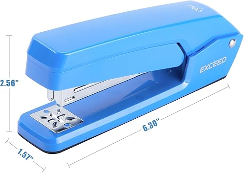 Miniatura 6 de DeliEZWORK - Engrapadora giratoria con brazo oscilante, capacidad para 25 hojas, engrapadoras de escritorio con rotación de 360 grados con 1000