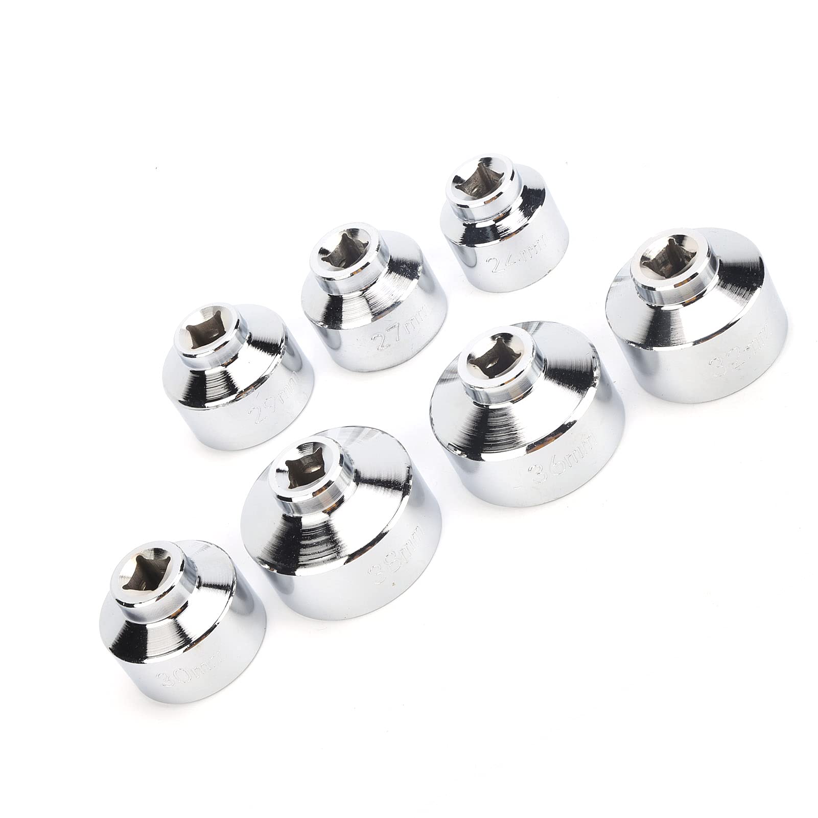 Ensemble d'outils de clé à clé à huile universel 7pcs 24 27 29 30 32 36 38 mm de cartouche en papier conception de cartouche en papier