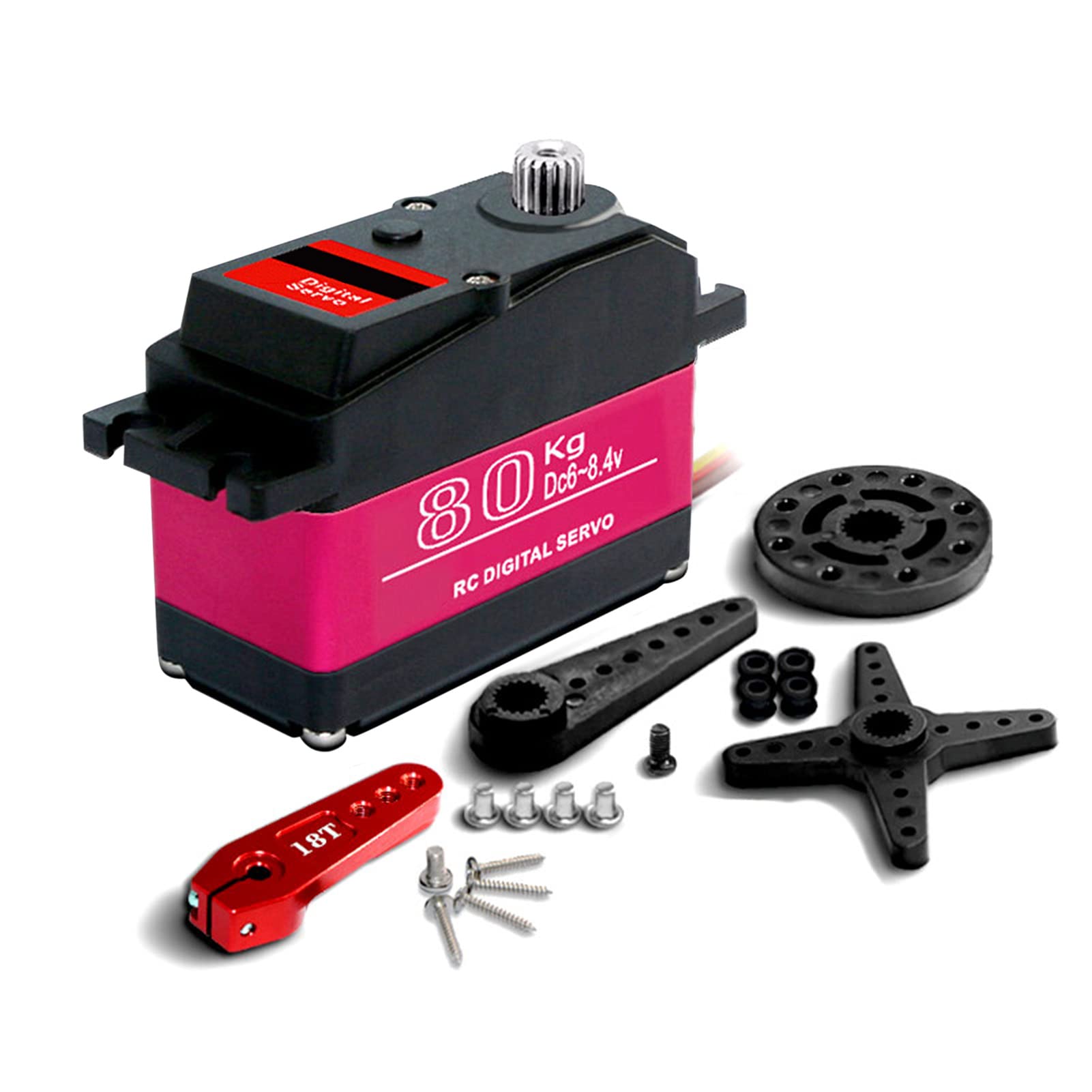 GoolRC 80kg Digital Servo 270?High Torque Servo Motor Metal Gear Waterproof for 1/5 HSP HPI RC Car Baja Car