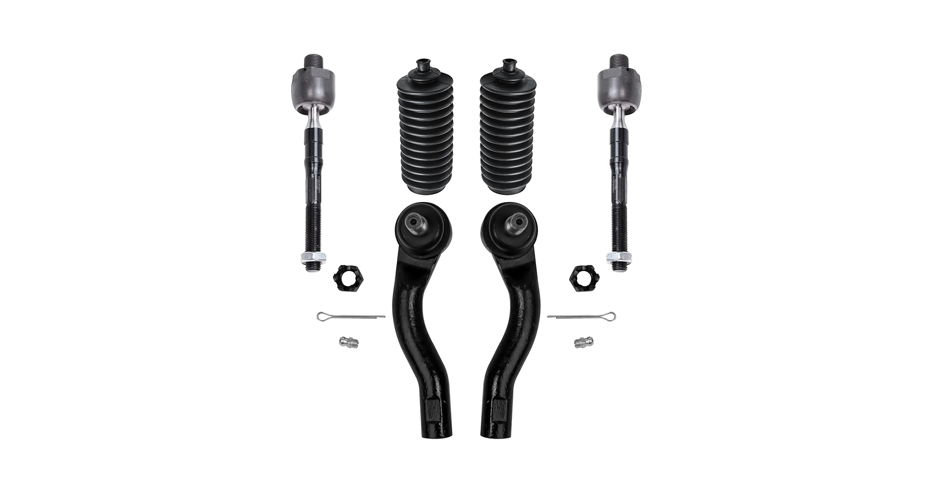 MI→6 Amazon.com: Detroit Axle - Front 6pc Tie Rods Kit for 06-12