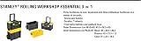 STANLEY Essential Rolling Workshop Toolbox, 3-in1 Stackable Units, Portable Tool Solution, STST1-80151 - 5