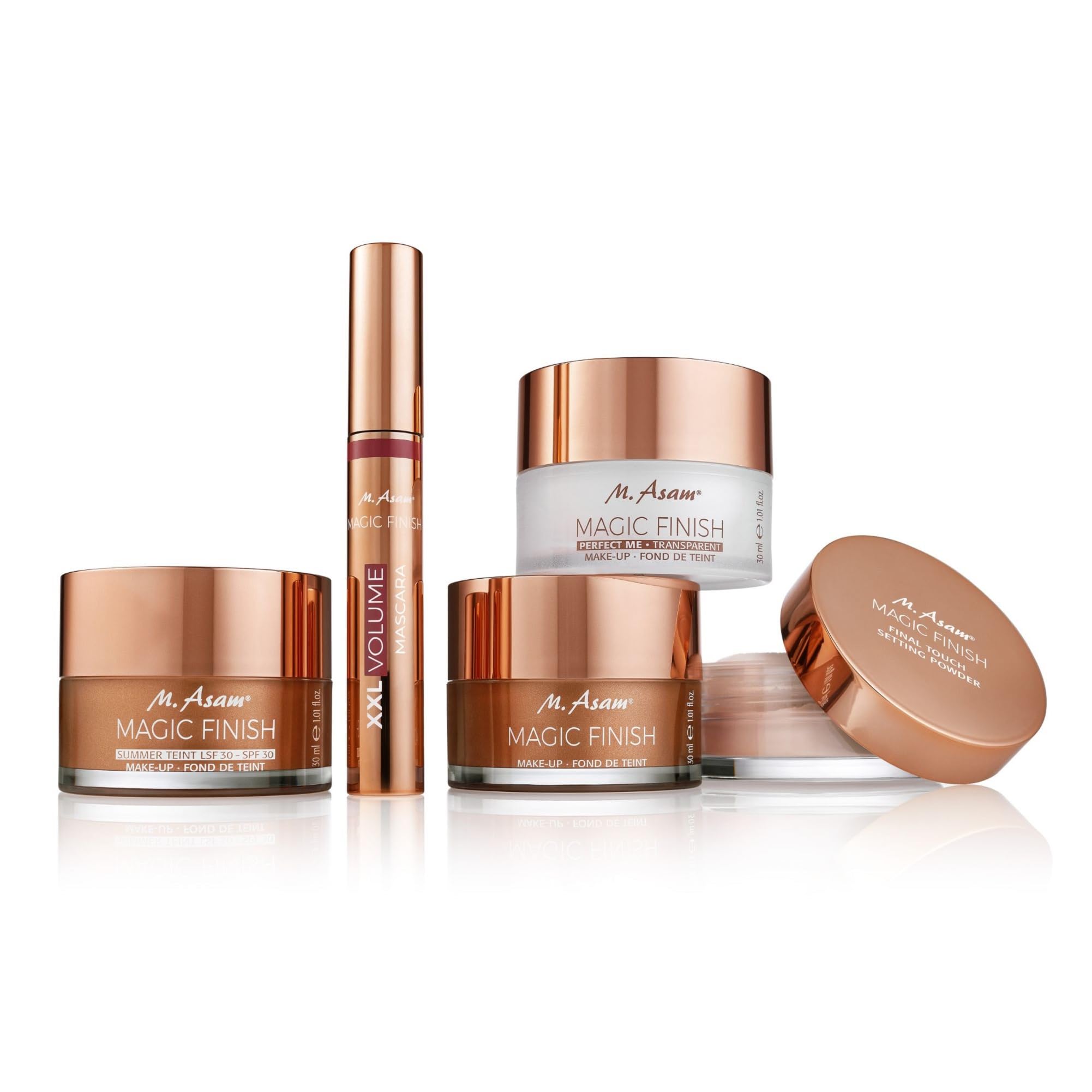 M. Asam MAGIC FINISH Vibrant Bronzing Pearls Sunkissed (20g) - Kompakte Puderperlen mit drei Bronzestufen, Warm-leuchtende Lichtreflexe zum konturieren und betonen von Gesicht & Dekolleté, Vegan