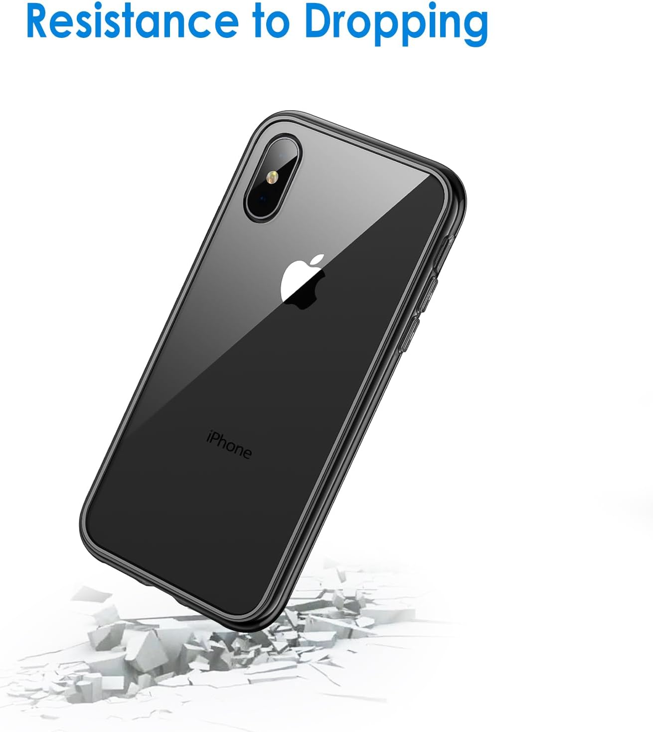 JETech Shock-Absorption iPhone Xs/X Case, Black Jamaica Ubuy