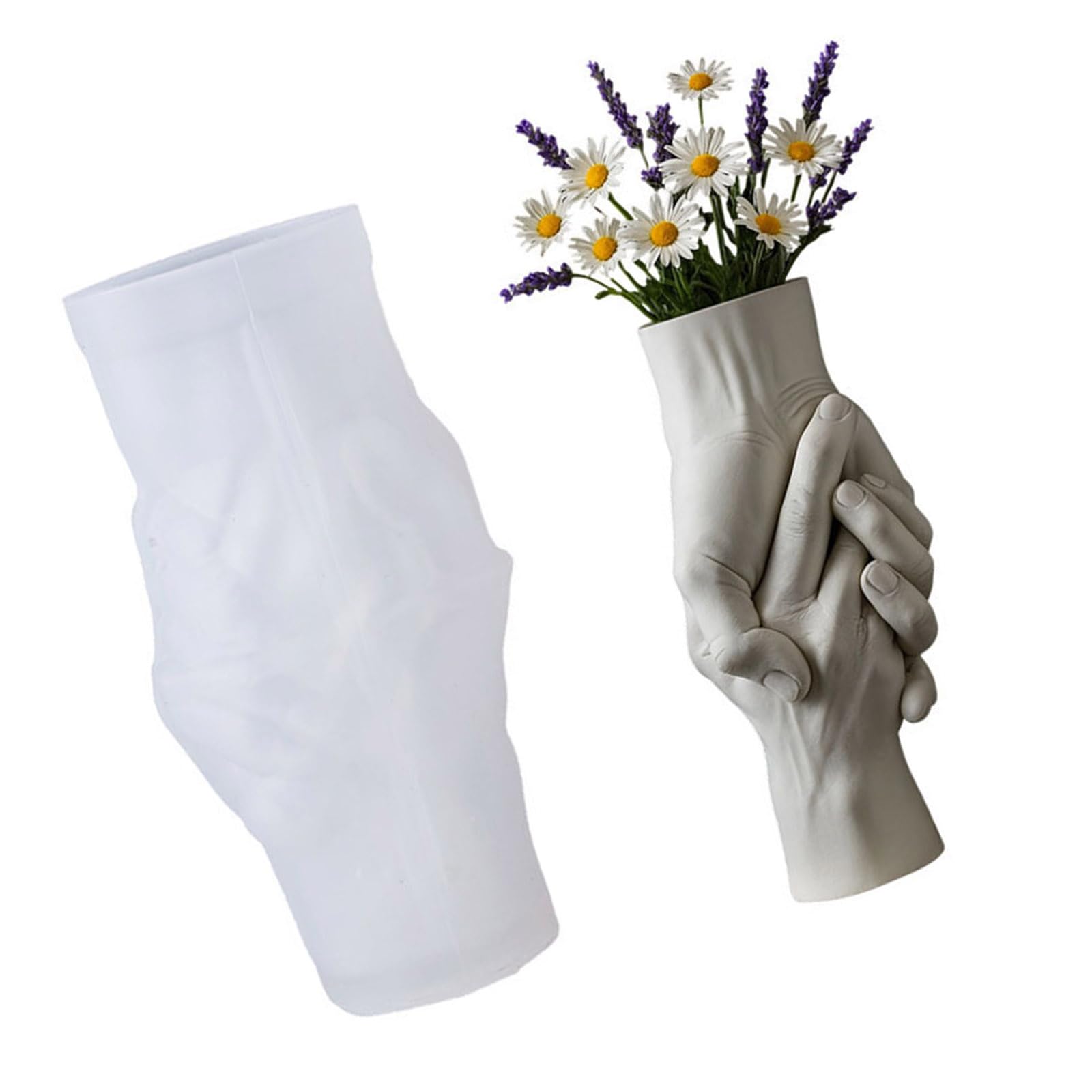 Tsophreniq Holders Resin Mold, Cement Gypsum Flower Pots Silicone Molds Epoxy Resin Casting for Diys Jewelry Storage Box Pen Holders