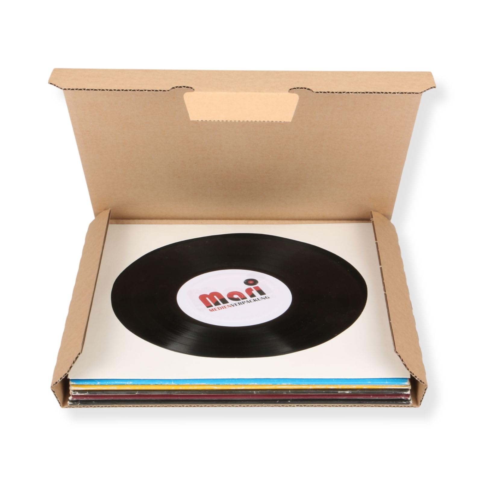 200 St. LP Schallplatten Versandkartons Kartonage für 3-6 Vinyl LP Maxi 12 Zoll 325x325x20 mm extra stark