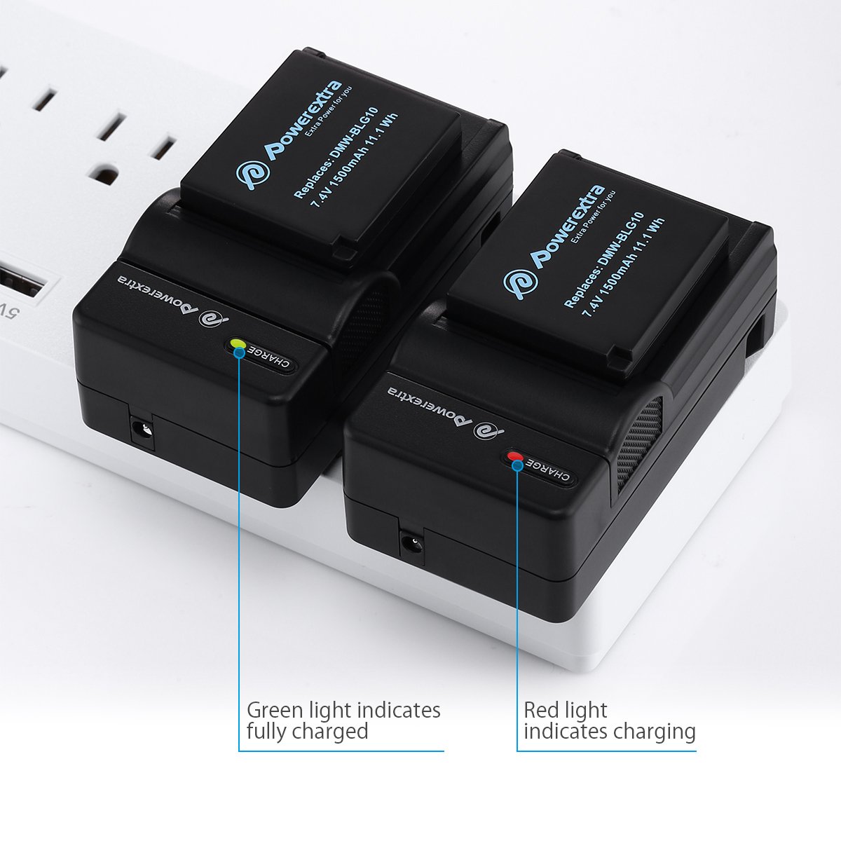 Powerextra Pack Replacement Battery And Charger For Panasonic