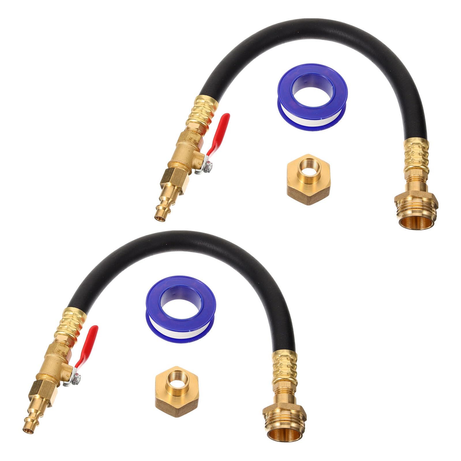 2 Set Di Adattatori A Collegamento Rapido Connettori Per Tubi Flessibili Per Irrigatori Per Camper Connettori Di Scarico Per Camper Tappi Di Scarico Per Antigelo