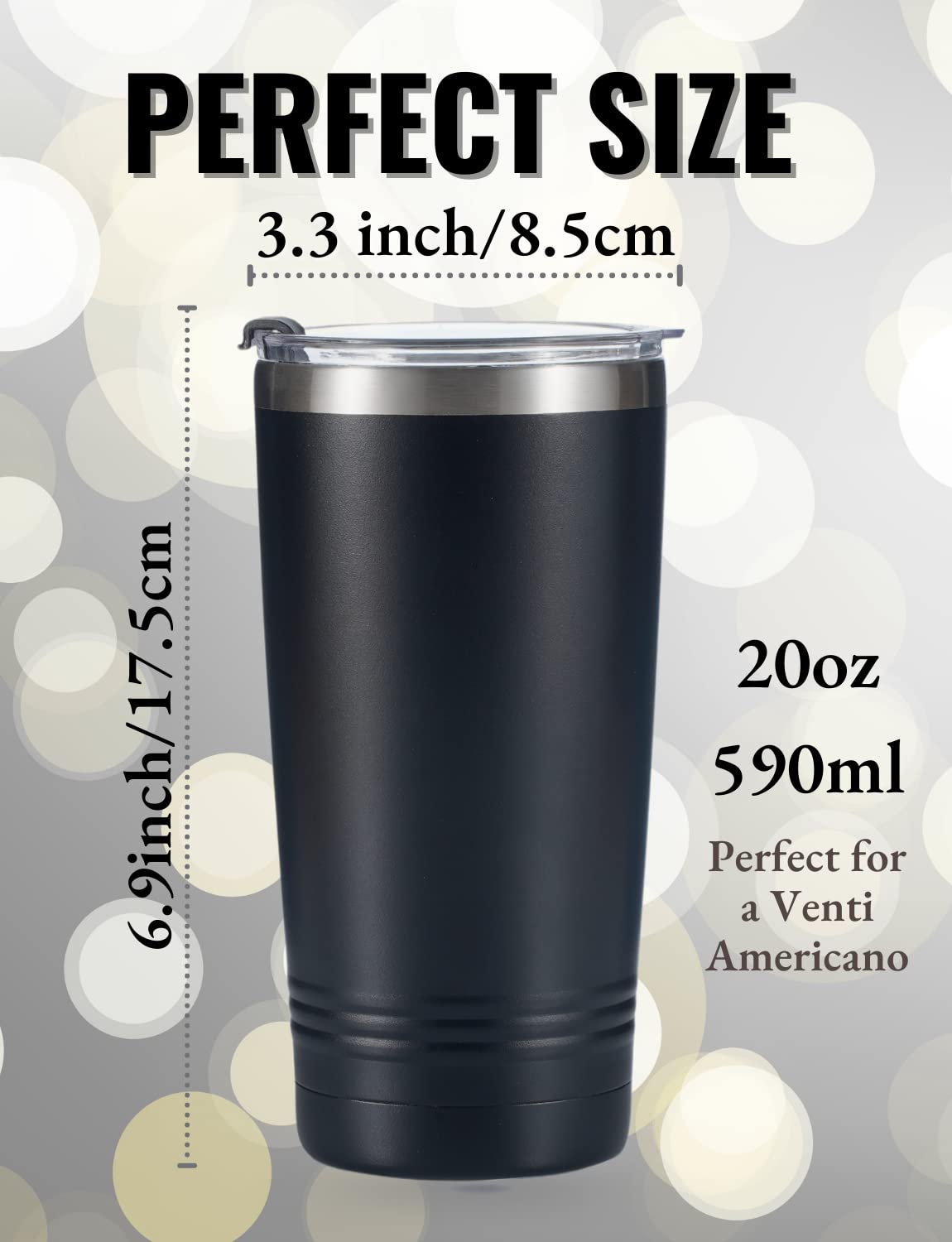Onebttl Pappy Gifts Tumbler from Granddaughters and Grandsons for Christmas Birthday Father's Day, Stainless Steel Cup with Lid, 20oz/590ml - The Man The Myth The Legend