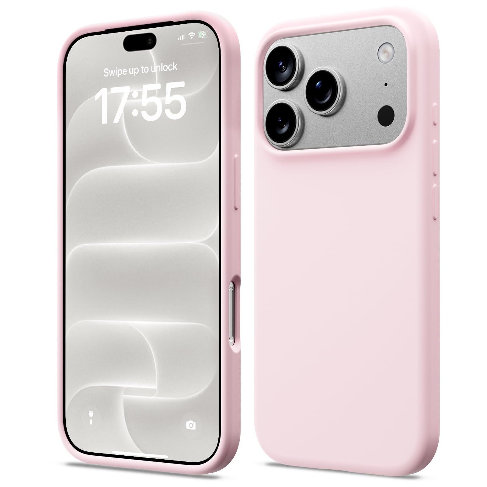 ACRONIX Cover Silicone per iPhone 18 Pro/17 Pro Sottile,Rosa | Silicone Liquido Premium, Leggera,Tocco Morbido, Custodia Protettiva Antiurto, Resistente ai Graffi