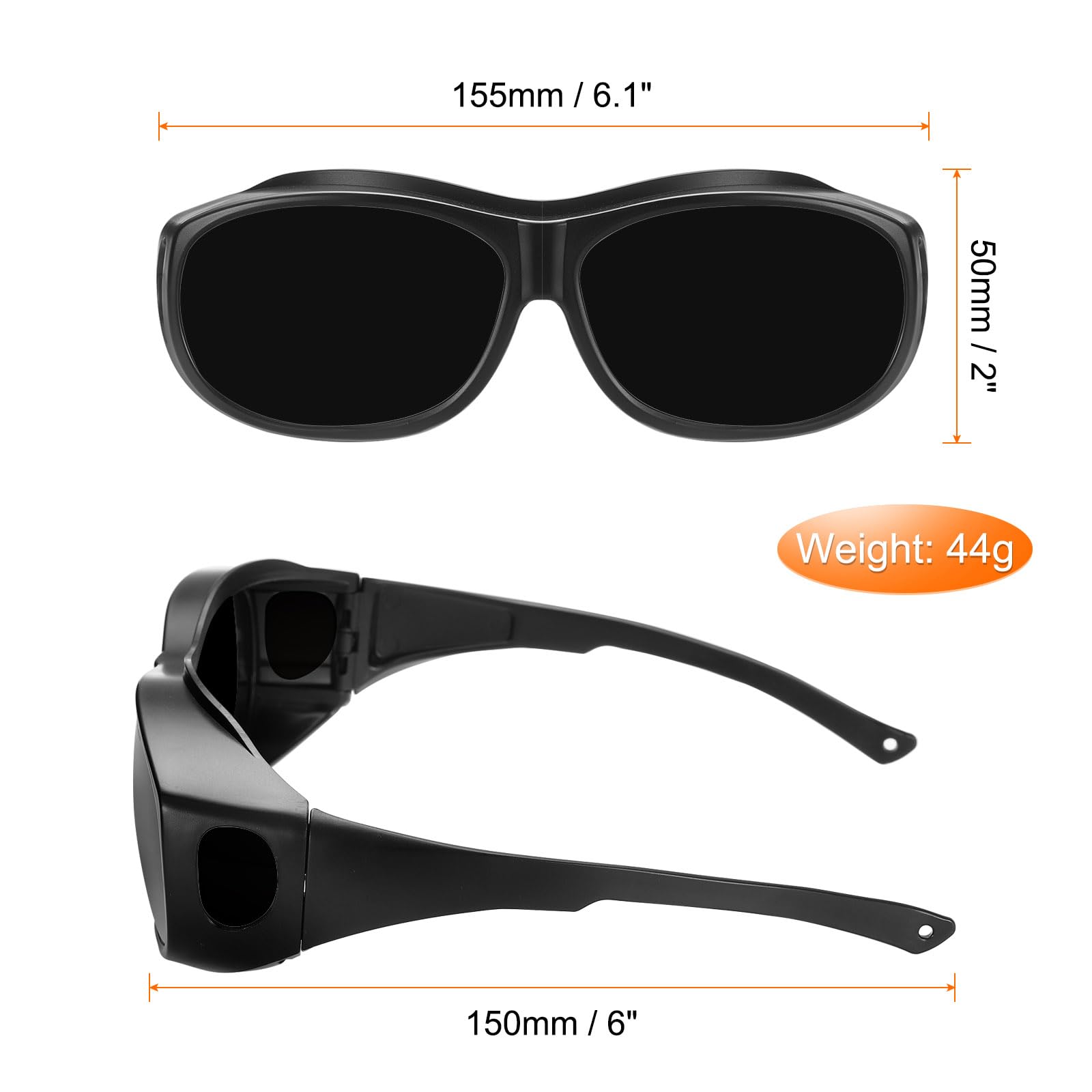 HARFINGTON Okulary ochronne spawalnicze IR PPE okulary ochronne soczewki z certyfikatem CE ochronne okulary spawalnicze