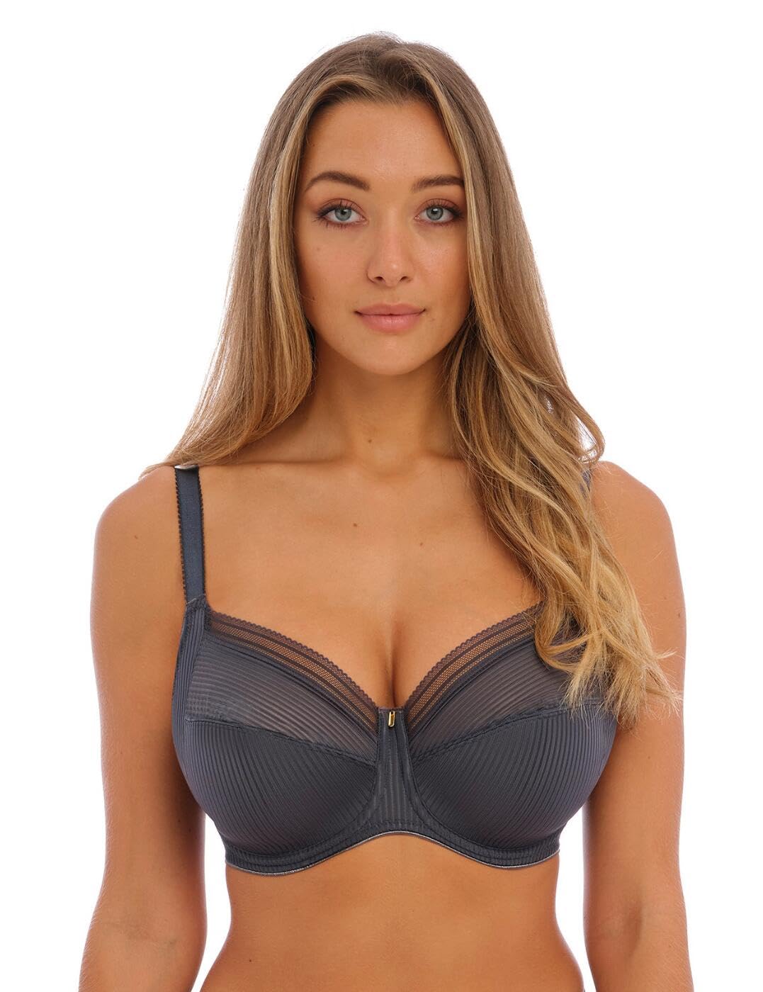 Fantasie Women's Fusion Underwire Side Support Bra Full Coverage, Opaque, Slate, 34DD