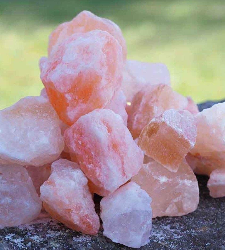 Sel de roche rose et blanc pour le bain spa détox Semelles d'équilibre décoration, thérapie, relaxation 100% authentique pur naturel de qualité supérieure sel de l'Himalaya (10 kg de morceaux rose)