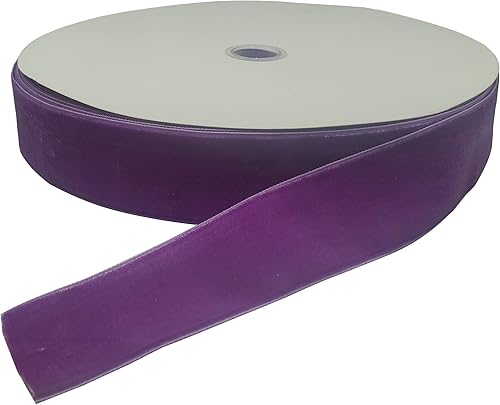 Miniatura 112 de Bobina de cinta de terciopelo de 10 yardas, disponible en muchos colores Verde