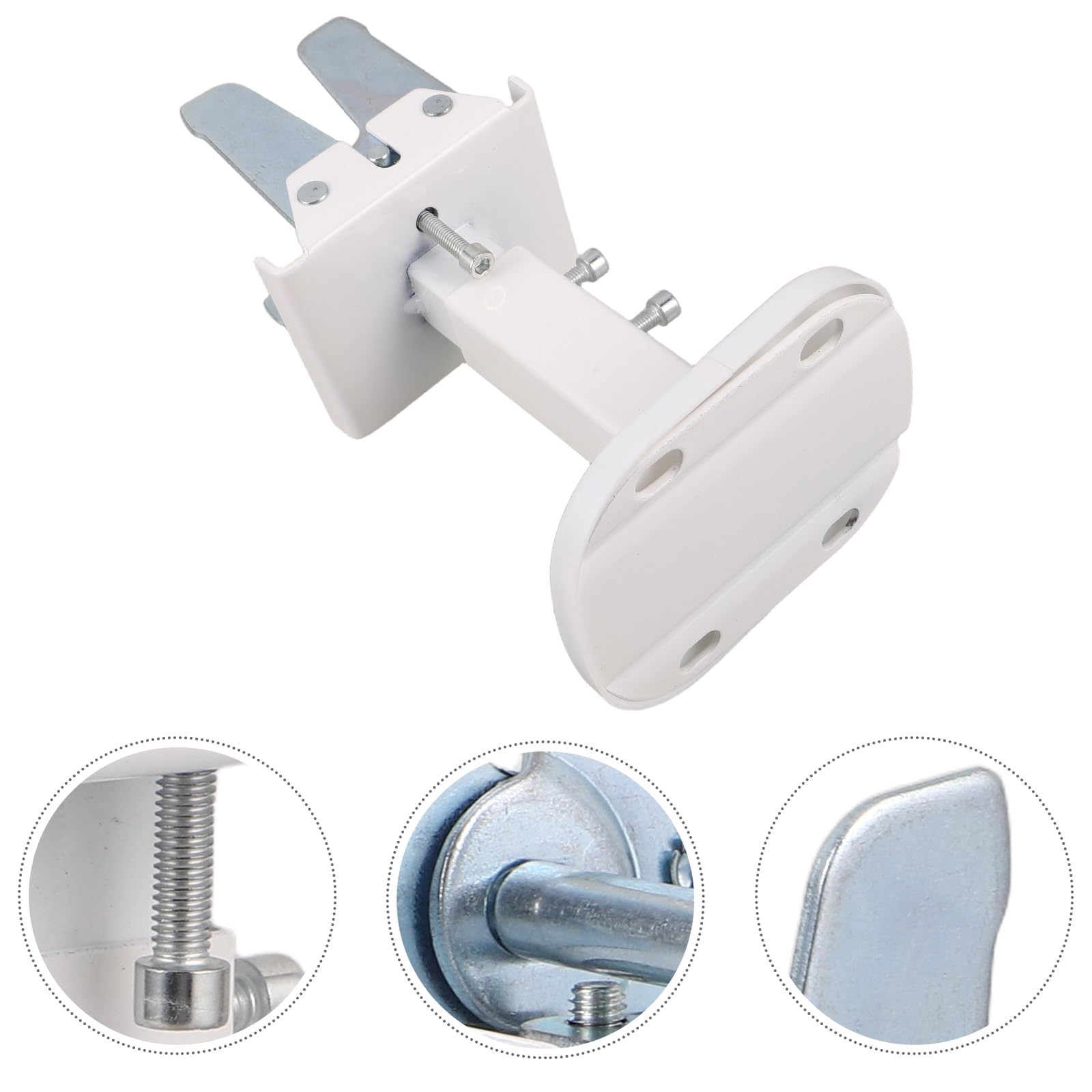 Soporte de Suelo para Radiador de Panel Ajustable, Acero al Carbono, Base Ovalada de 1 Pieza, Altura Regulable de 14 a 21 Cm, Soporte Estable para Sistemas de Calefacción