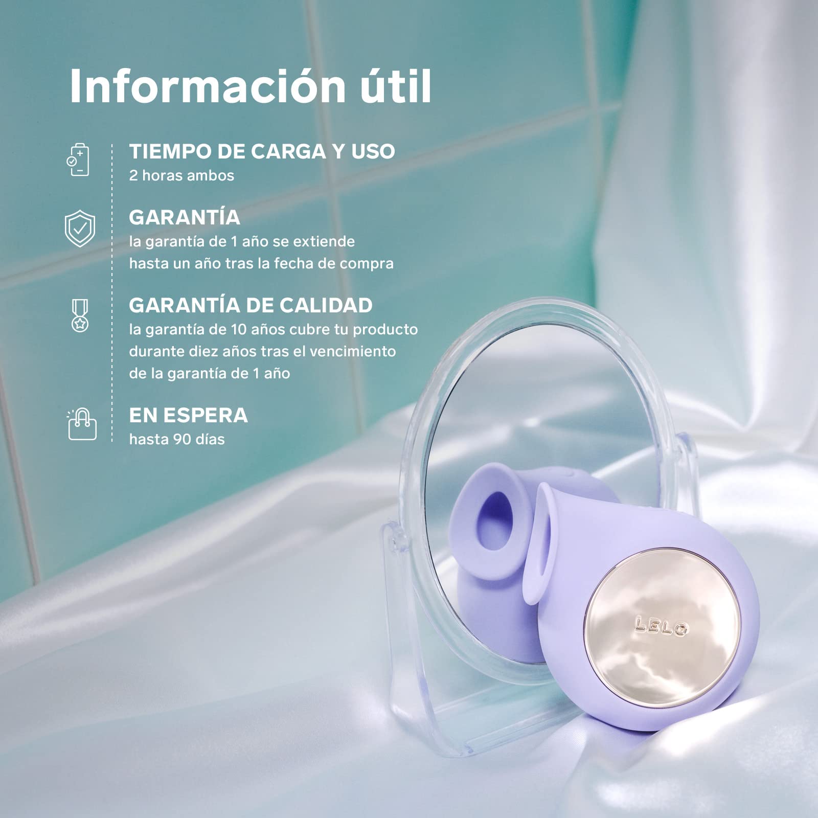 LELO SILA Succionador de Clítoris con Pulsos Sónicos, Vibrador Esencial para Cualquier Mujer. Juguete Sexual Femenino, Sumergible y Recargable por USB (Lilac)