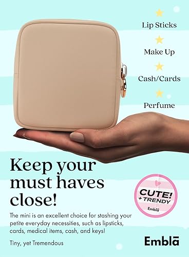 Miniatura 3 de Embla Bolsa de viaje para maquillaje, bolsa de cosméticos, bolsas de aseo lindo, organizador de maquillaje, bolsas de nailon con cremallera,