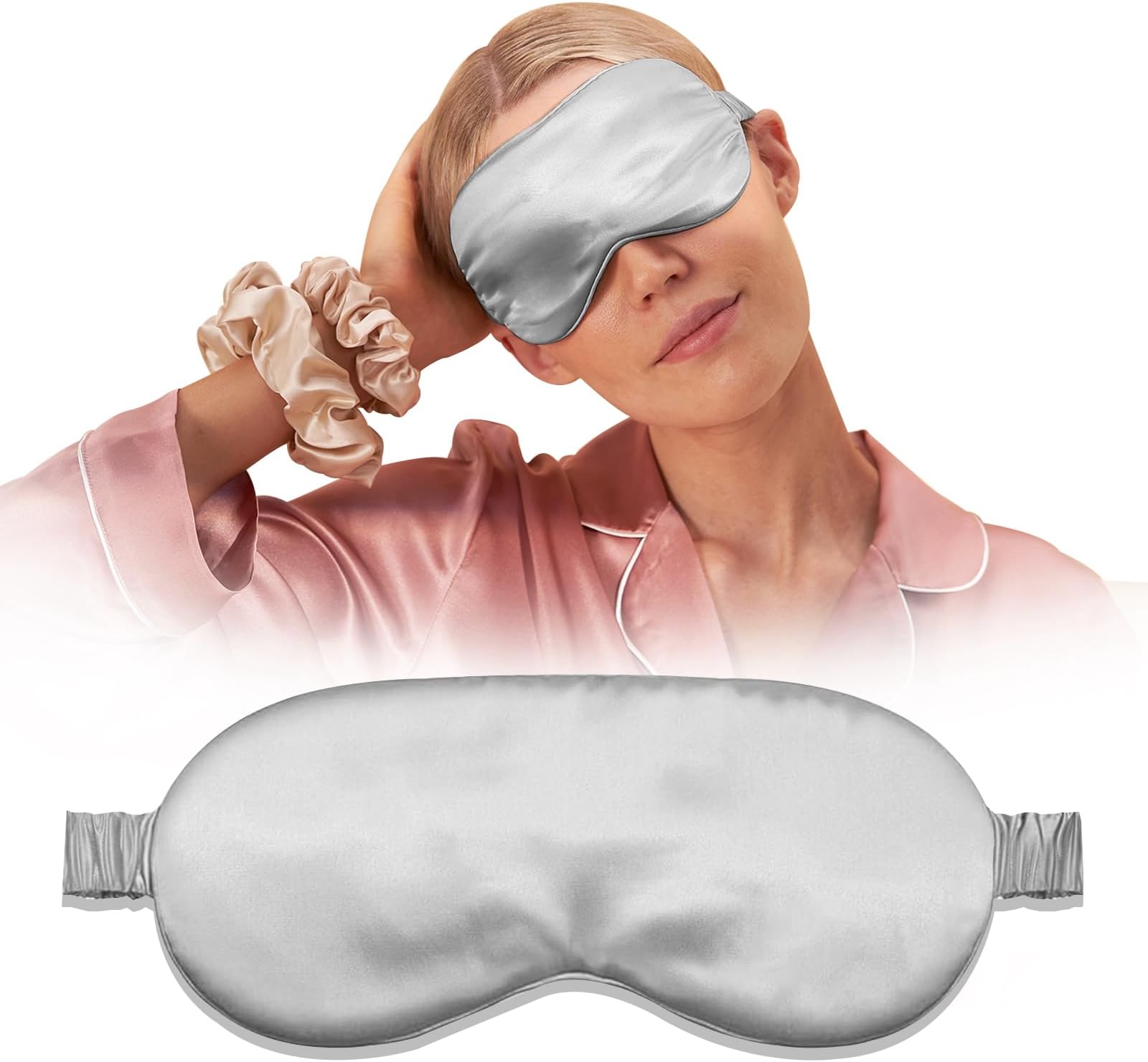 Brooklinen Mulberry Silk Eye Mask (Carbon Grey) Beauty
