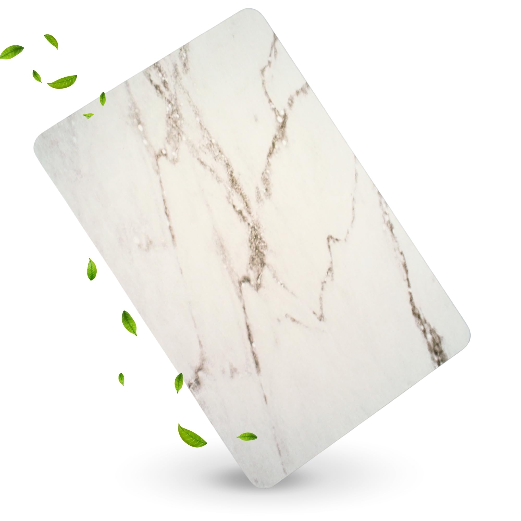 Pure 4Home Alfombra Diatomita Baño 60x40 – Secado Rápido, Antideslizante y Antibacteriana – Alfombrilla Piedra Diatomita Super Absorbente – Alfombrilla Diatomita - Stone Bath Mat (Grey Waves) — view 8