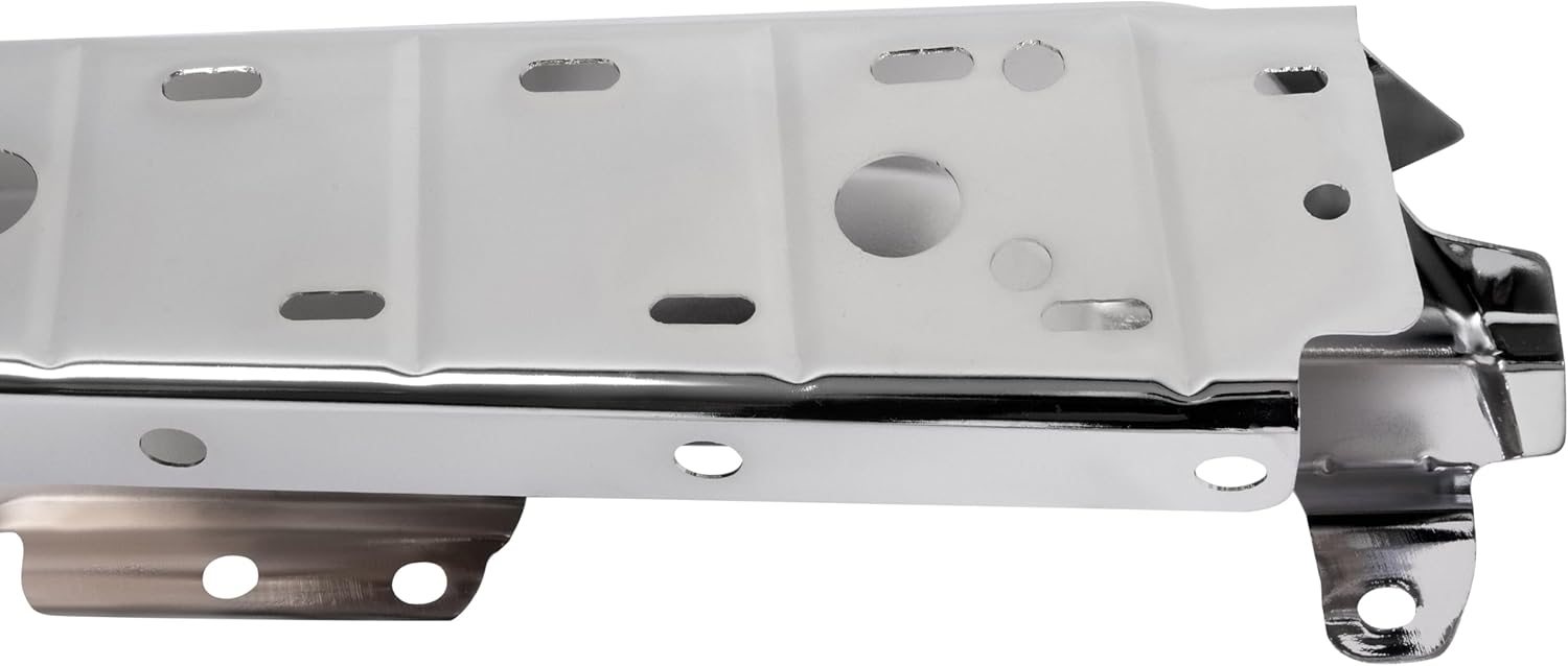 KUAFU Rear Bumper End Cap Compatible with 2017-2022 Ford F250 F350 F450 Super Duty Replace for HC3Z17906KA FO1102387 Side Rear Bumper End Cover Cap w/Park Assist Hole Steel Chrome Silvery Right Side