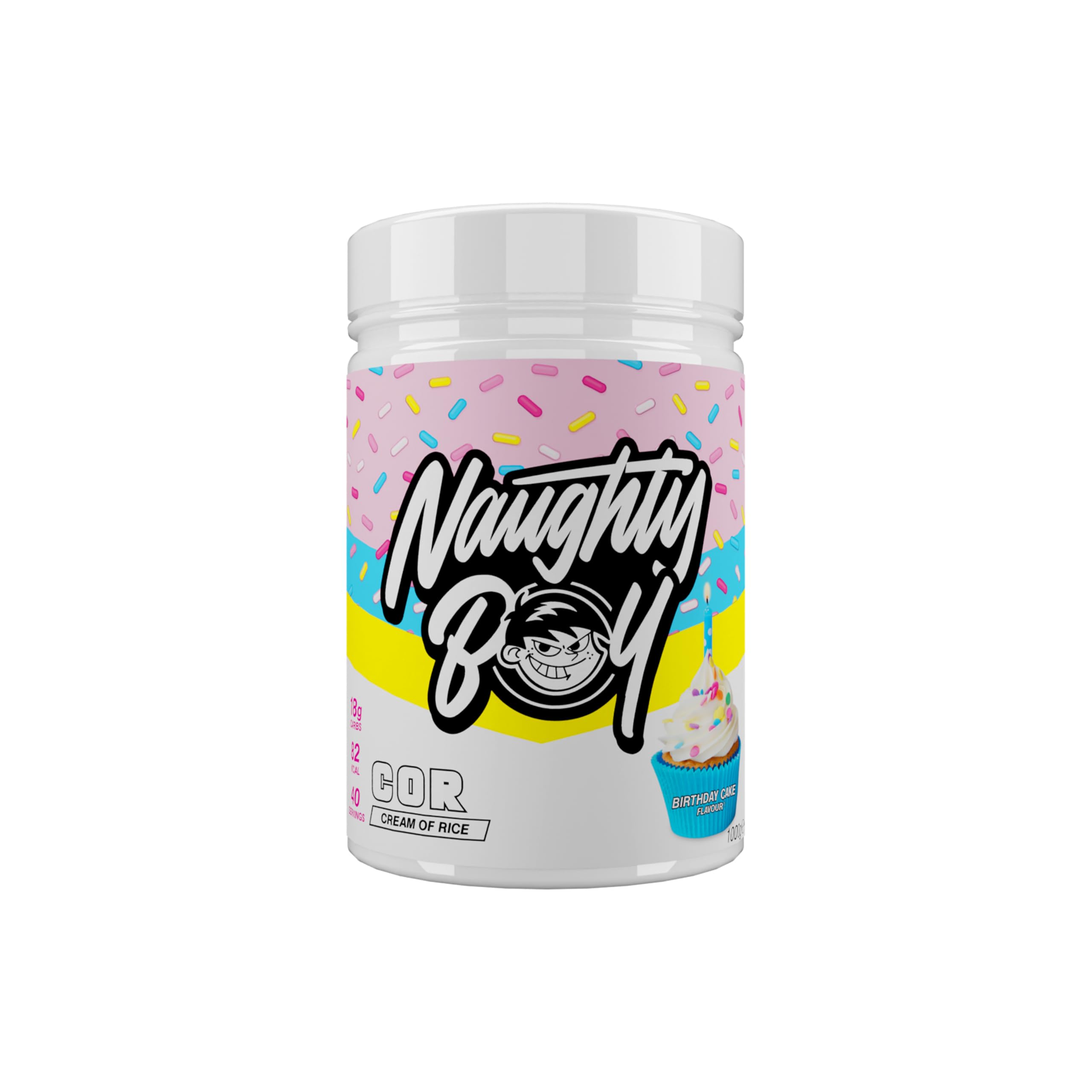 Naughty Boy Crema di riso 40 porzioni - Integratore di crema di riso, carboidrati puliti per prestazioni ottimali, gusto incredibile e facile da digerire, basso contenuto di zuccheri, basso contenuto