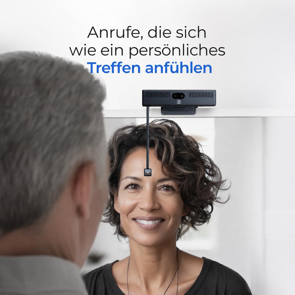 ProHello 4K HD Webcam mit Blickkontakt & Windows Hello Gesichtserkennung | Mikrofone mit Geräuschunterdrückung, USB Plug & Play für Mac, PC & Linux, kompatibel mit Zoom, Teams, Meet