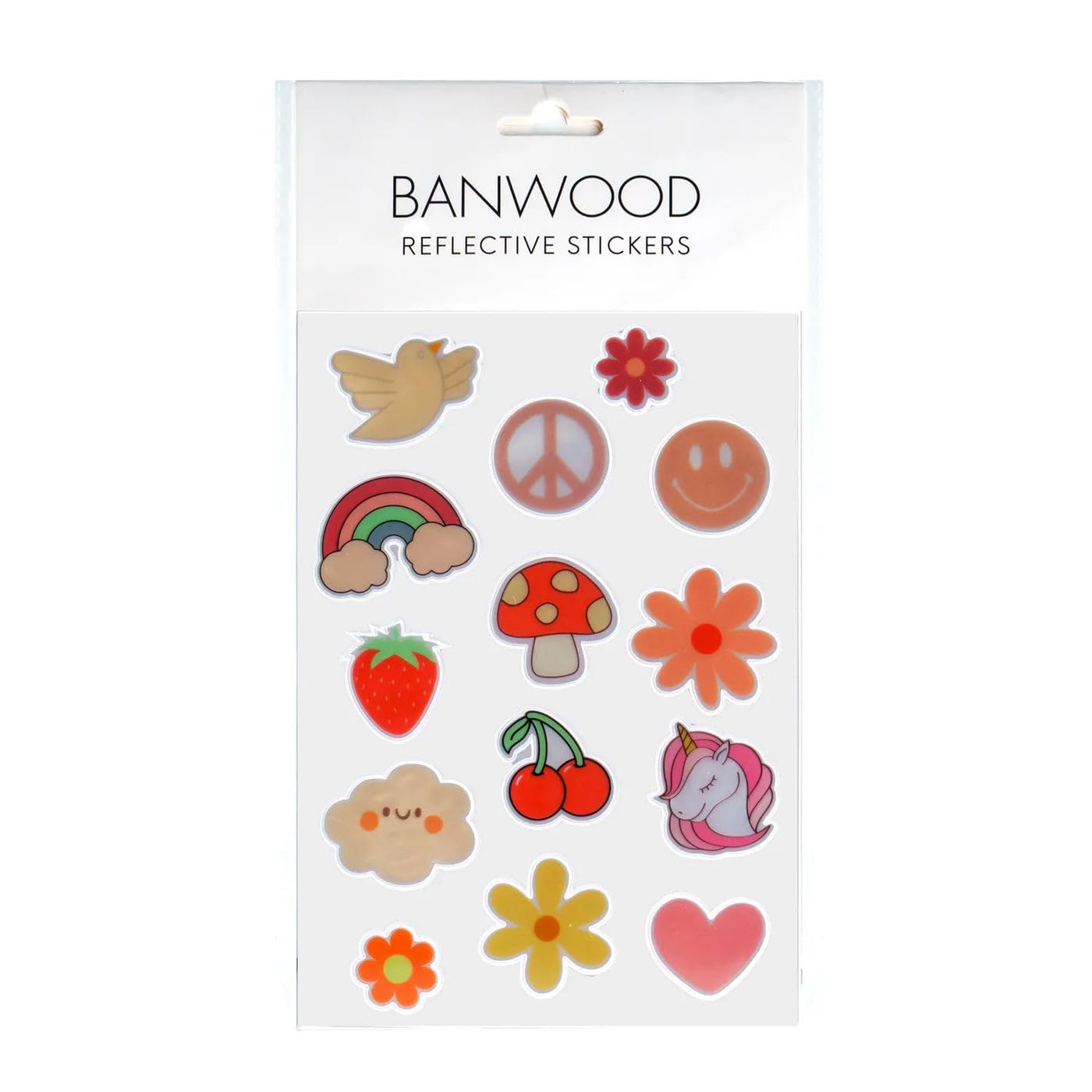Banwood Reflective Stickers Unicorns Rainbow Flowers Bicycle Child