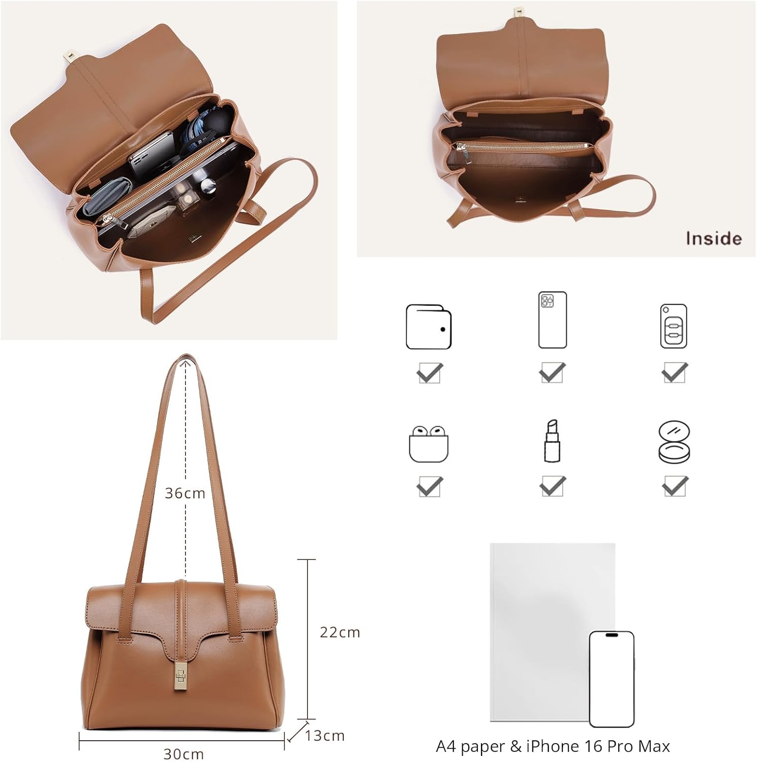 POPSEWING Soft 16 Tote Bag DIY Kit for Girls, Leather Working Kit with Bag Sewing Kits for Shoulder Bag