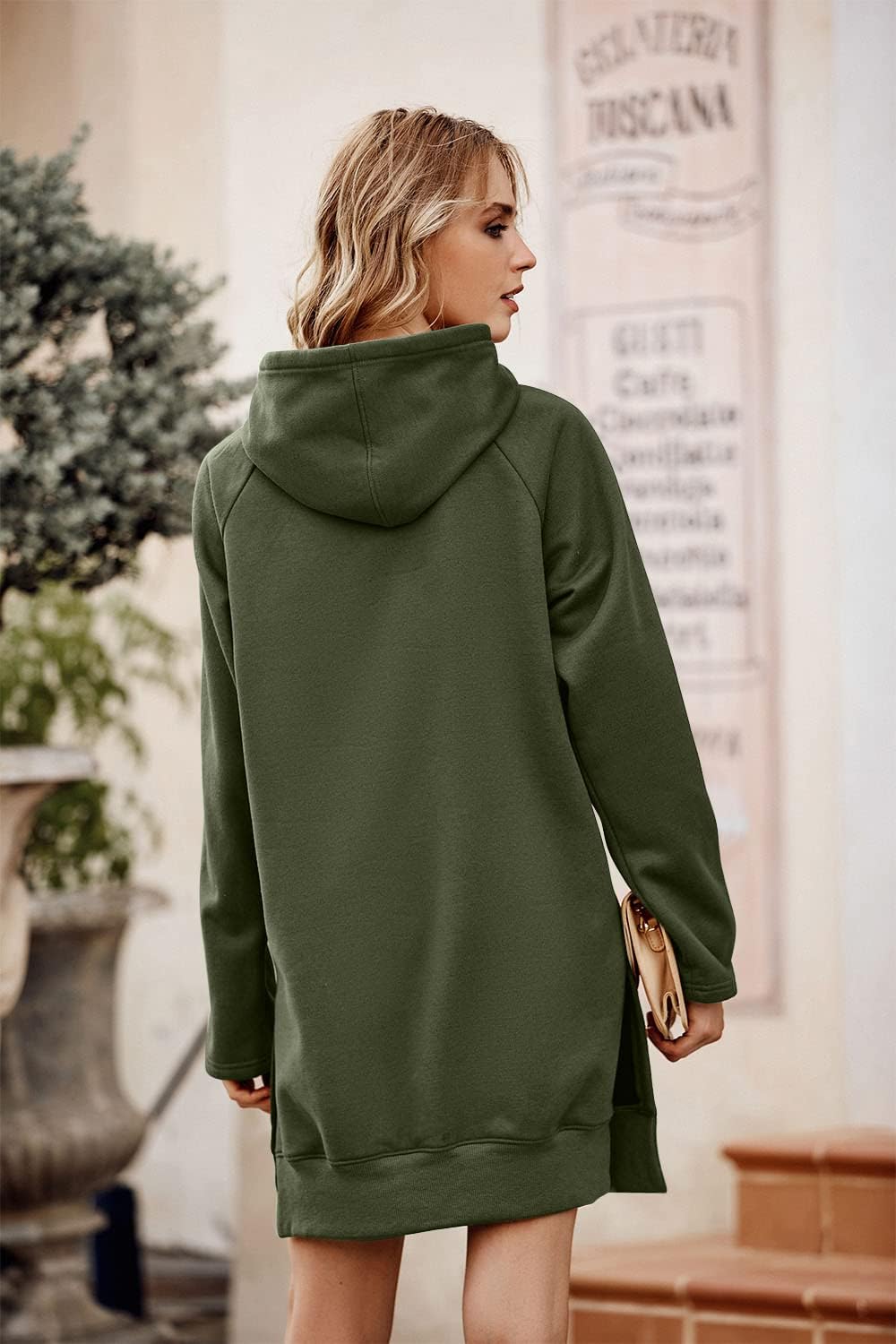 PRETTYGARDEN Sweatshirt for Women 2026 Fall Oversized Pullover Long Sleeve Casual Hoodie Dress Kangaroo Pocket Winter Clothes - Image 5