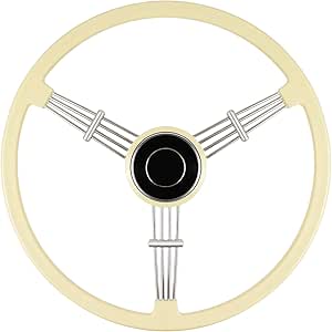 VOONKE 15-1/2 Inch Steering Wheel Universal Racing Steering Wheel Piano Lacquer