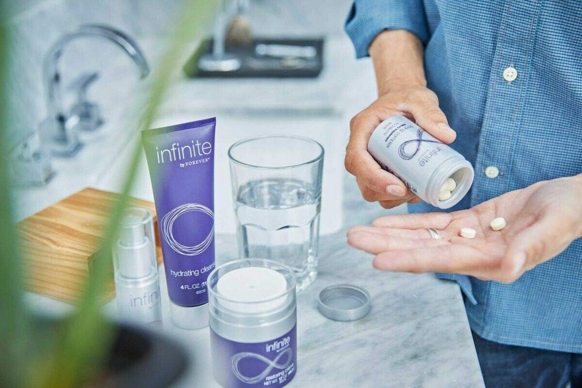 New! Infinite Skin Care Kit by Forever Living. Includes Hydrating Cleanser, Firming Complex and serum, and Restoring Cream - Complete Set!