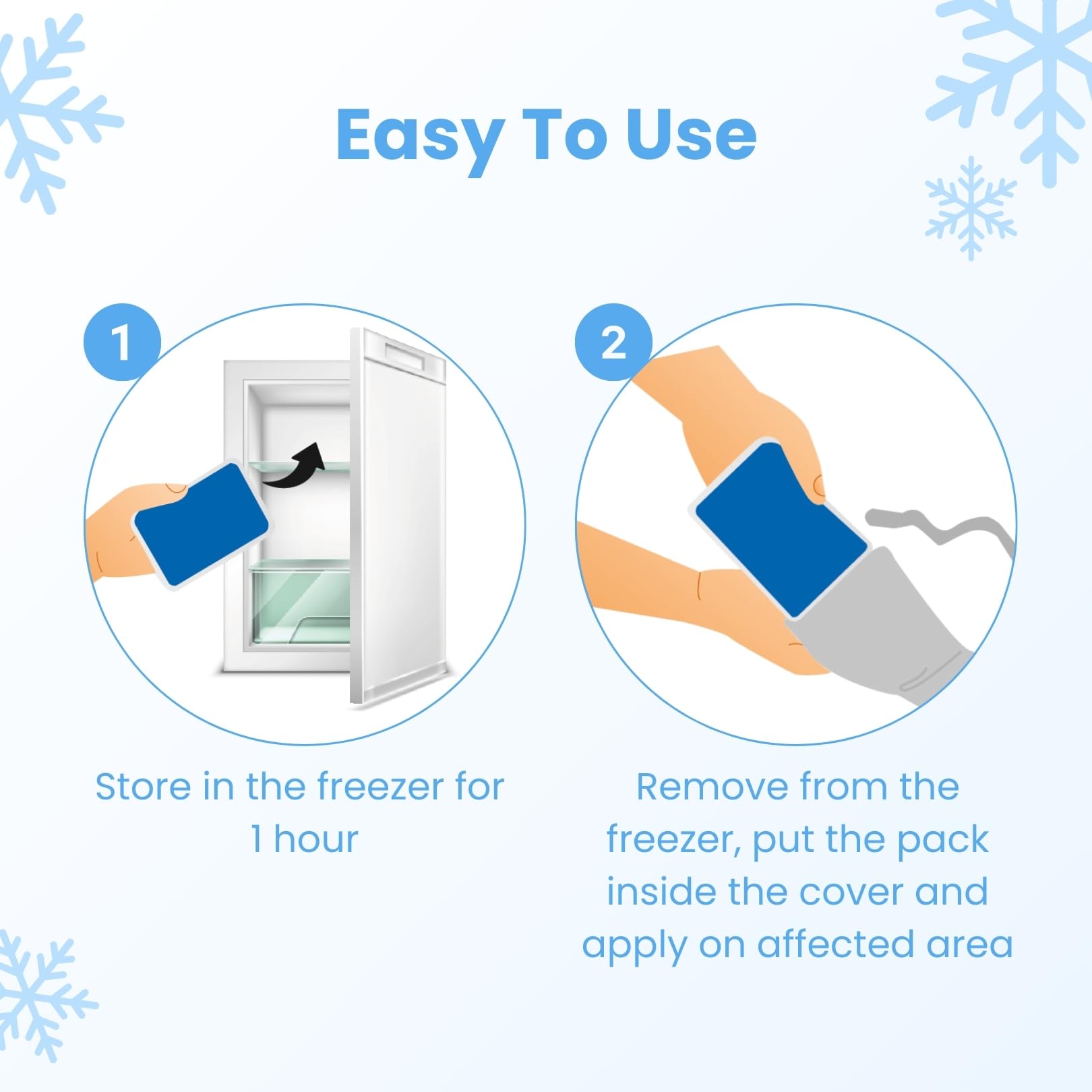 MEDTECH® Cool Pack with Strappable Sleeve | Reusable Ice Cold Pack for Pain Relief | Long-Lasting Cold Therapy for Injuries, Swelling & Muscle Recovery | Flexible, Leak-Proof Gel Pack for First Aid, Sports & Post-Surgery Use 1