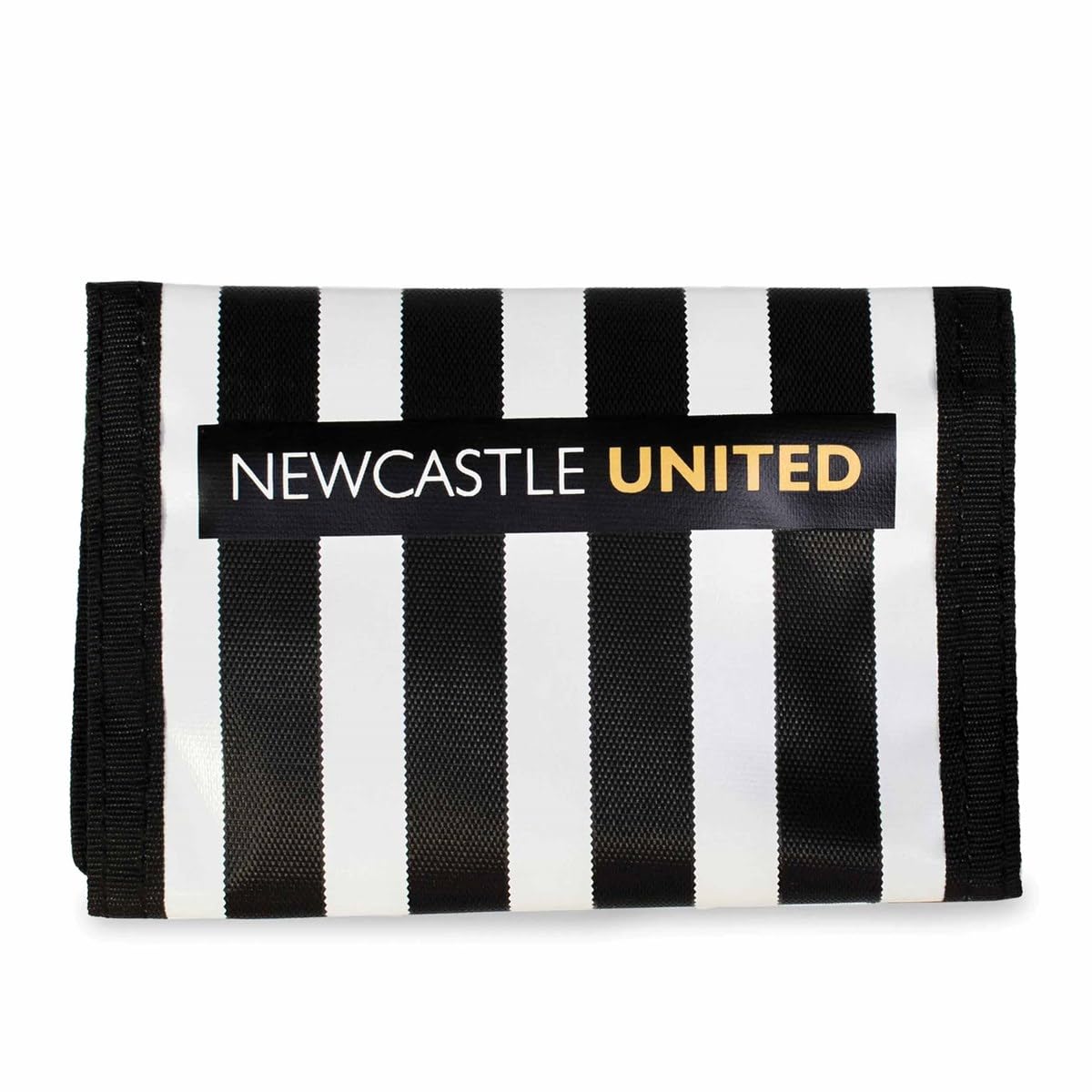 Hy-Pro Cartera Oficial del Newcastle United F.C. - Diseño de Rayas, NUFC, Newcastle Merchandise Trifold, 4 Ranuras para Tarjetas, Monedero, Bolsa con Cremallera, Bolsillo para Efectivo, para niños y