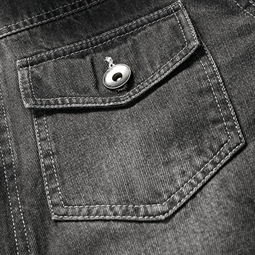 Winter Jackets For Men,Men's Lapel Sherpa Fleece Lined Thicken Denim Jean Trucker Jacket Coats Winter Jackets For Men #TOP4