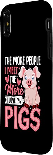 Miniatura 8 de iPhone 12 mini The More People I Meet the More I Love My Pigs Animal Lover Case