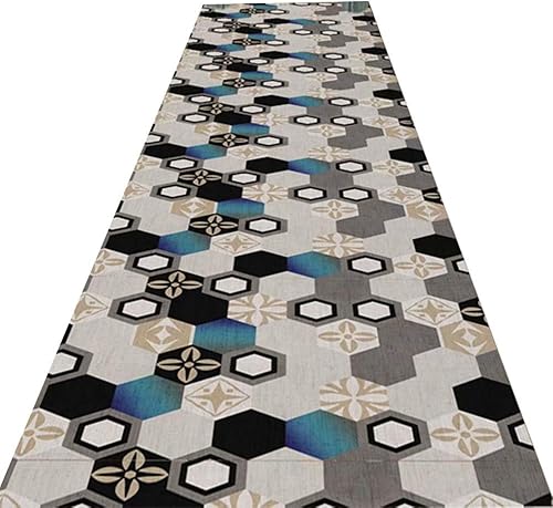 Alfombra antideslizante para sala de estar alfombra de pasillo personalizada con patrones geométricos lavable a máquina alfombra antideslizante para