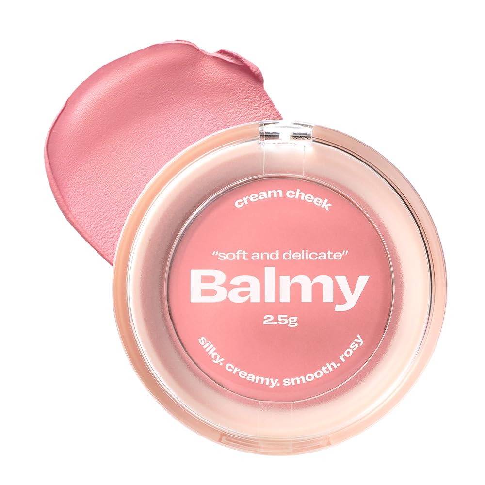 Balmy Cream Cheek | Lightweight Cloud-Touch Cheek Color | Buildable, Long-Wear Cream Blush with a Soft Matte Finish for Natural & Bold Looks | 2.5 g (No.1 Baby Rose)