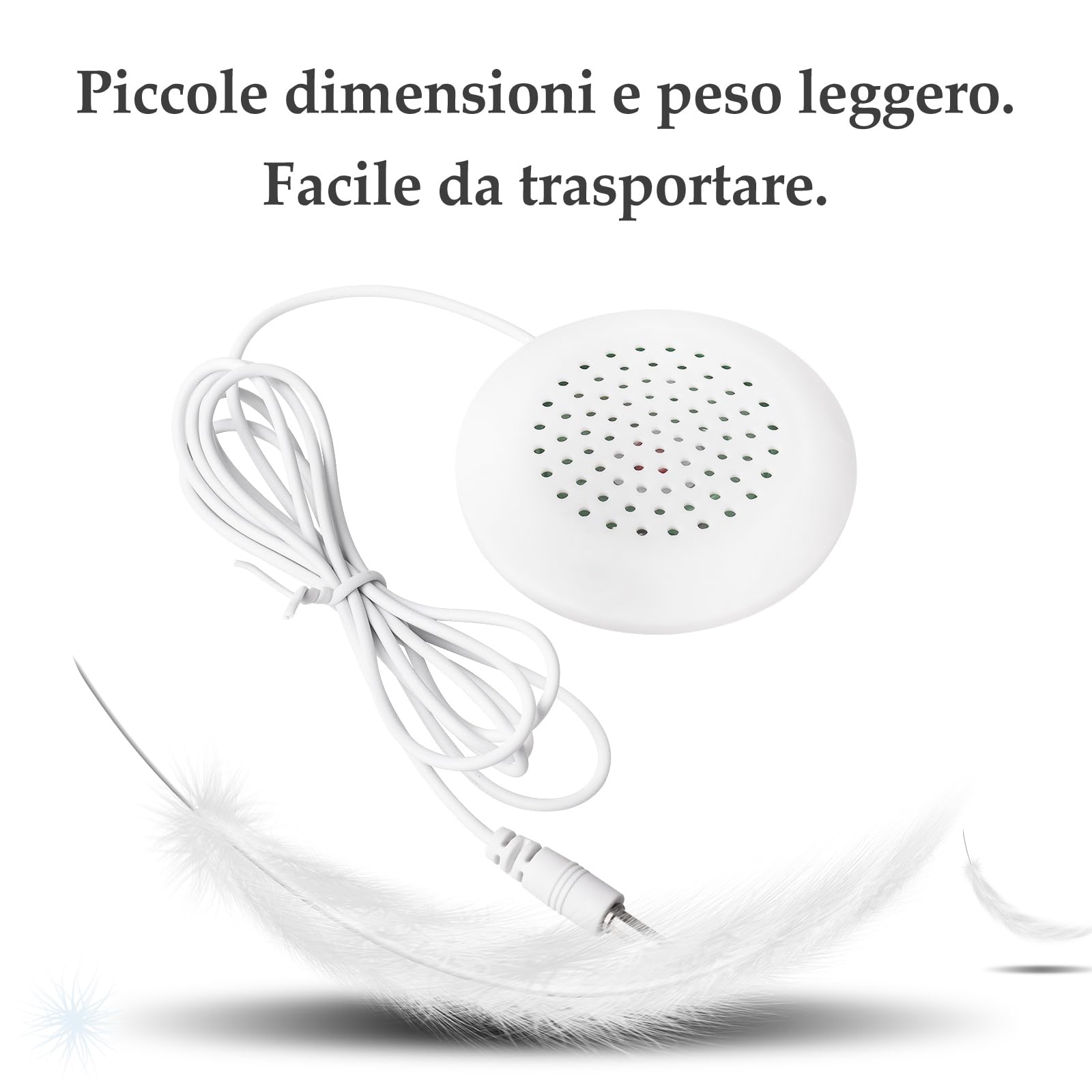 Altoparlante a Cuscino, Personale Portatile con Altoparlante Stereo HiFi, Mini Altoparlante da 3,5 mm per Addormentamento O Ipnosi, per MP3, MP4, Lettore CD, Telefono Cellulare e Altro