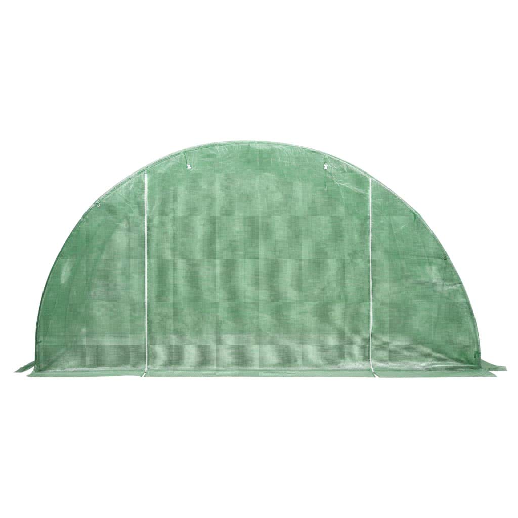 Szklarnia 8 m² 2x4x2 m z oknem wentylacyjnym | Tkanina siatkowa PE 140 g/m², rama stalowa ocynkowana, drzwi 100x185 cm, łatwy montaż