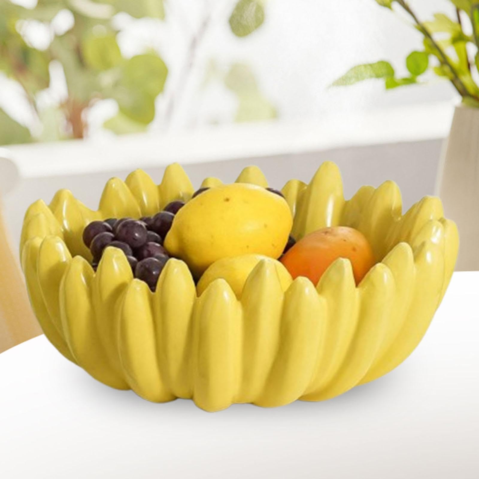 Koszyk Owoce Ceramiczna miska na owoce Przedpokój Ceramika Deser Nowoczesna sałatka w kształcie banana