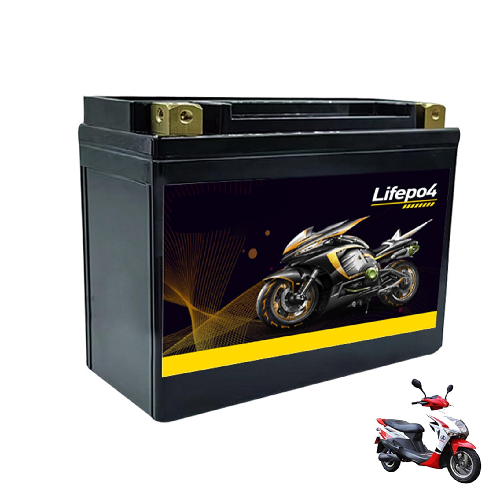 Akumulator rozruchowy LiFePO4 12V (4Ah, 5Ah, 7Ah, 9Ah, 12Ah, 15Ah, 20Ah) do motocykli, skuterów i motorowerów – litowy akumulator Powersport 12V