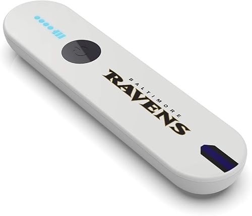 NFL Baltimore Ravens - Varita desinfectante portátil con luz UV color blanco talla única