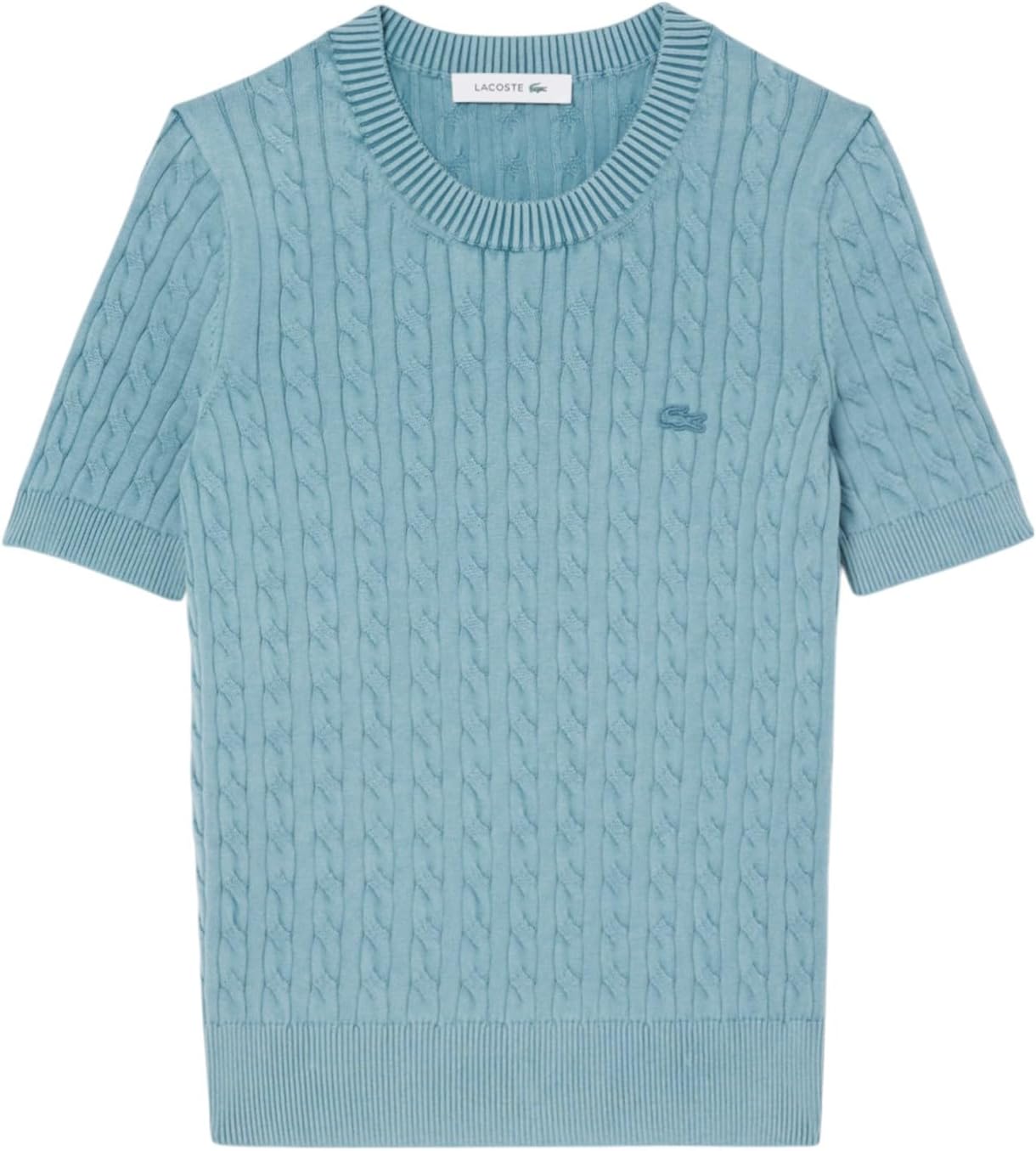 Lacoste Womens Washed Effect Cable Knit Sweater - Image 6